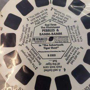 Vintage View Master Reels 1964 Pebbles & bam Bam 2 reels